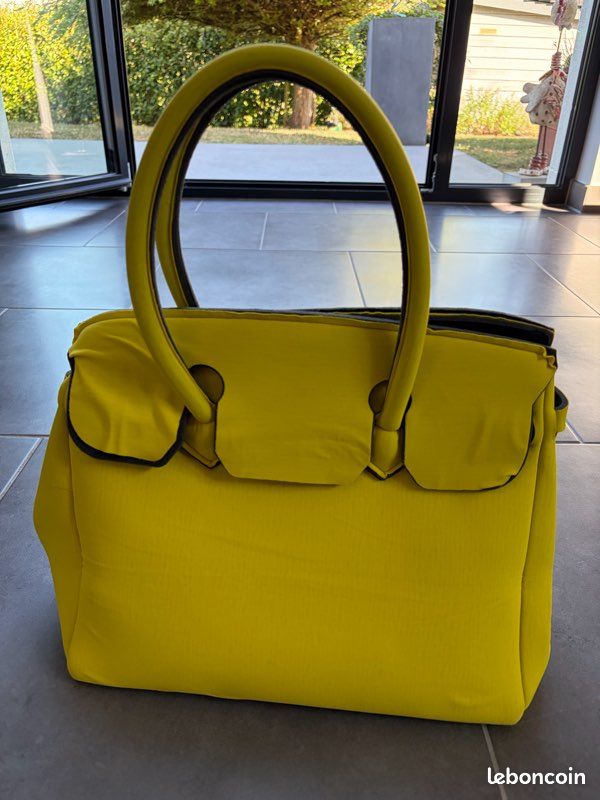 Sac à main Save my bag jaune (image 3)