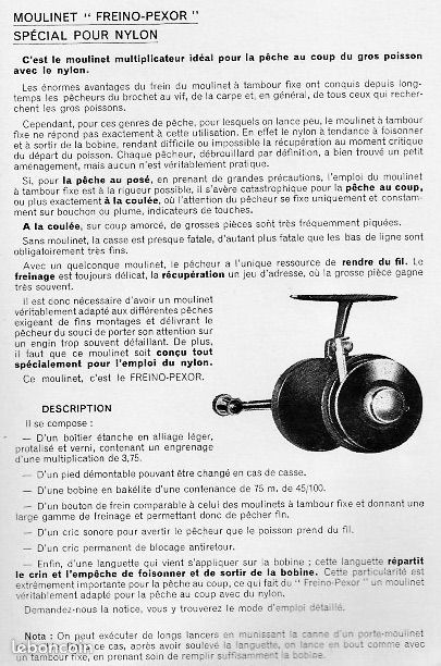 Moulinet de pêche Pezon & Michel « Freino Pexor » vintage - Sport & Plein air