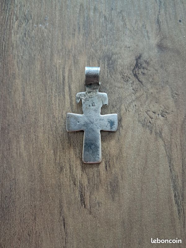 Magnifique et ancien pendentifs croix copte éthiopienne en argent de haute qualité (image 2)