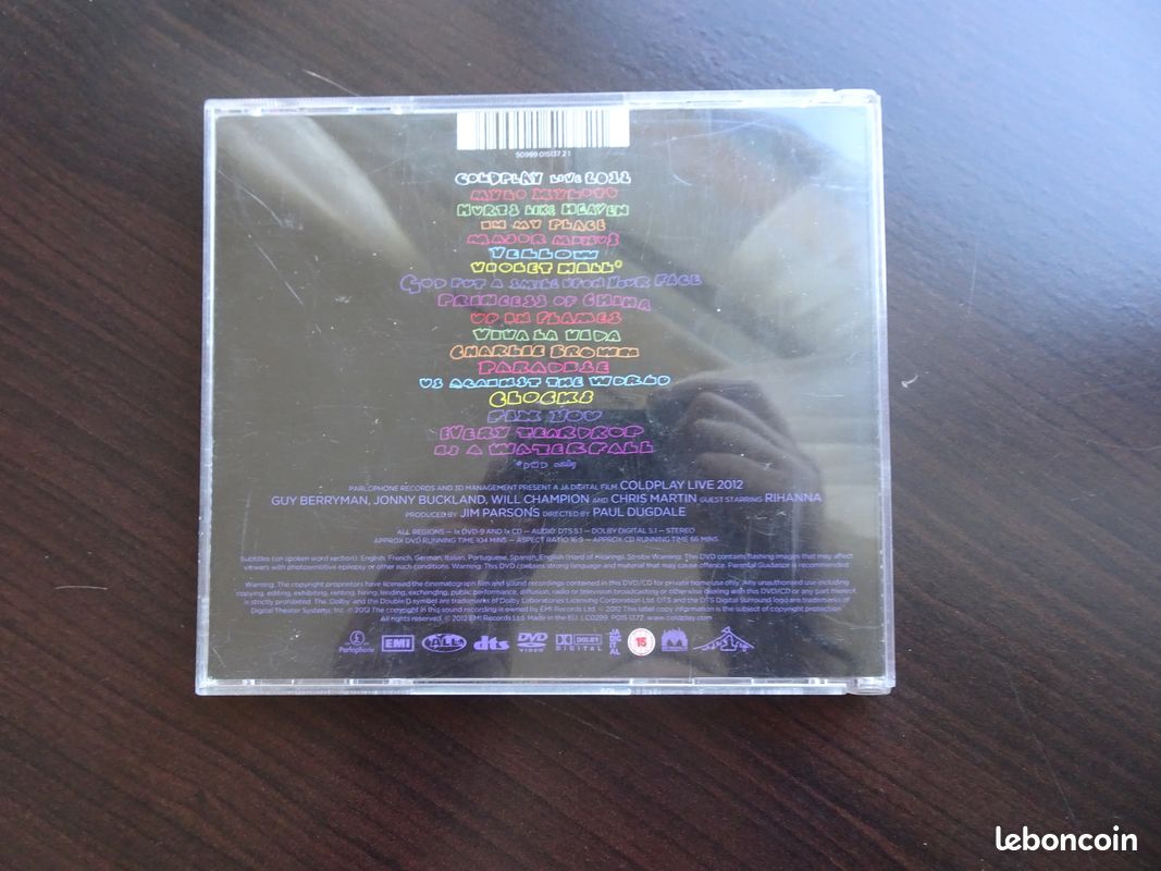 CD Coldplay Live 2012 (image 3)