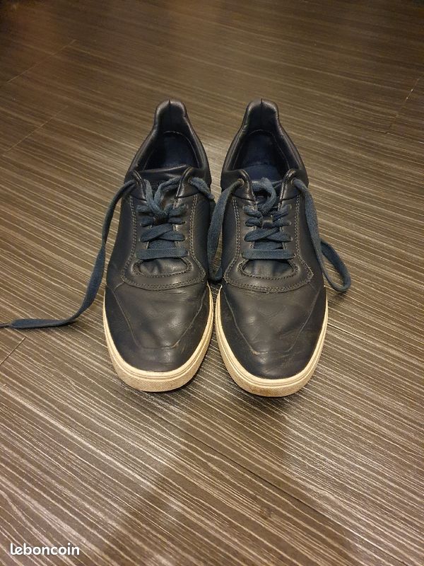 Sneackers Diesel Bleu Marine Cuir Taille 40 (image 1)