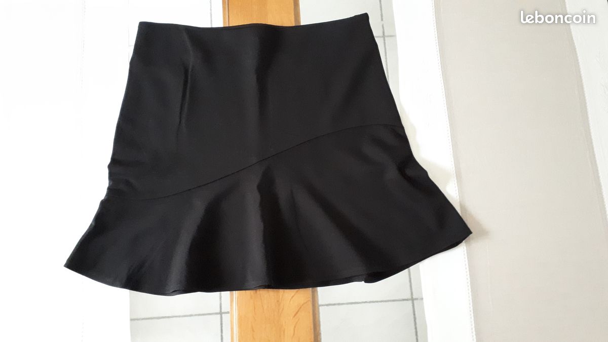 Jupe Noire Camaieu Jupe Mi-longue Stretch Noir Camaieu Femme