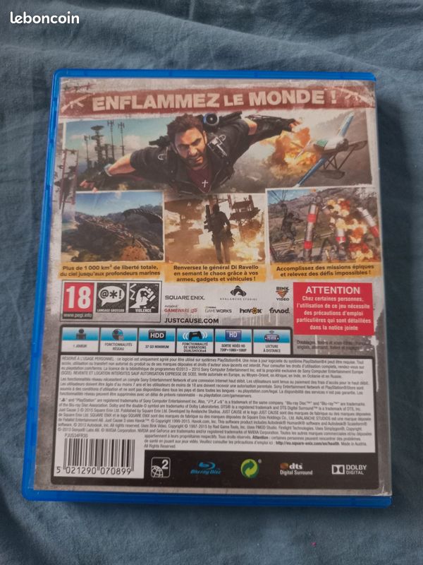 Jeu just cause de 3 PS4 (image 2)