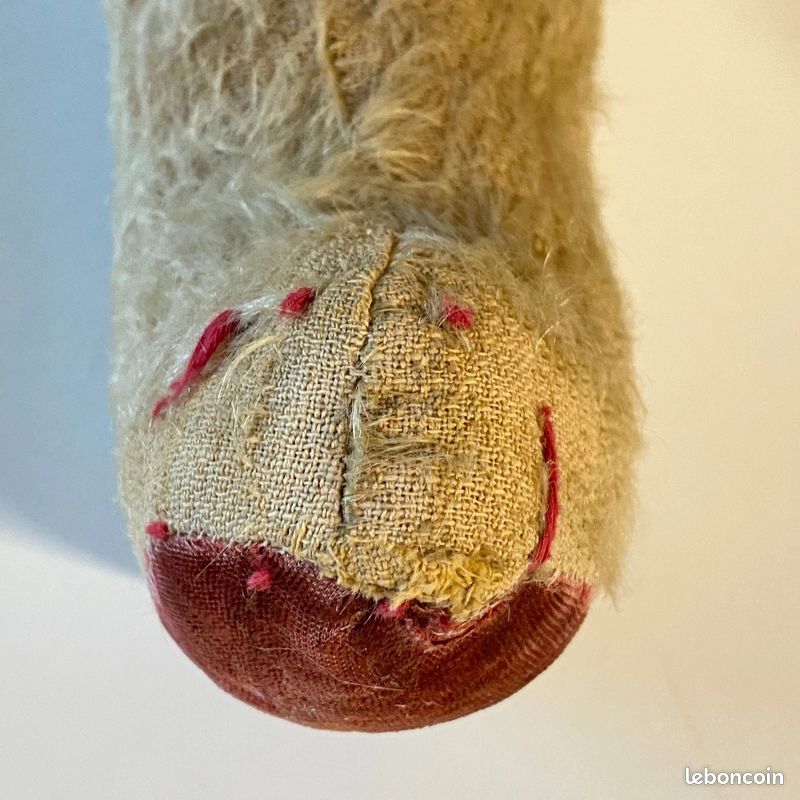 ANCIEN OURS ARTICULE FRANCAIS *JPM *PELUCHE JOUET OLD FRENCH BEAR`17 cm
