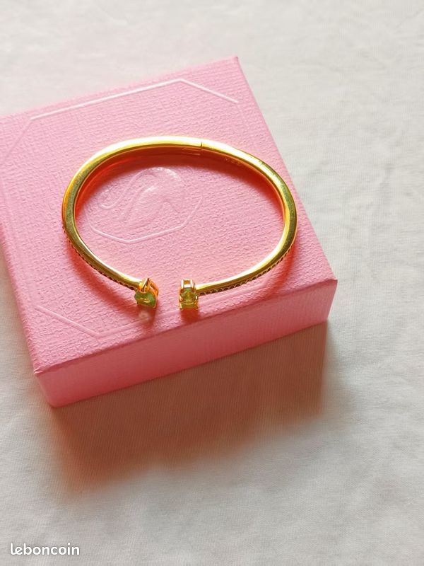 Neuf Bracelet Swarovski cristaux verts – Taille M, éclat raffiné et moderne (image 3)