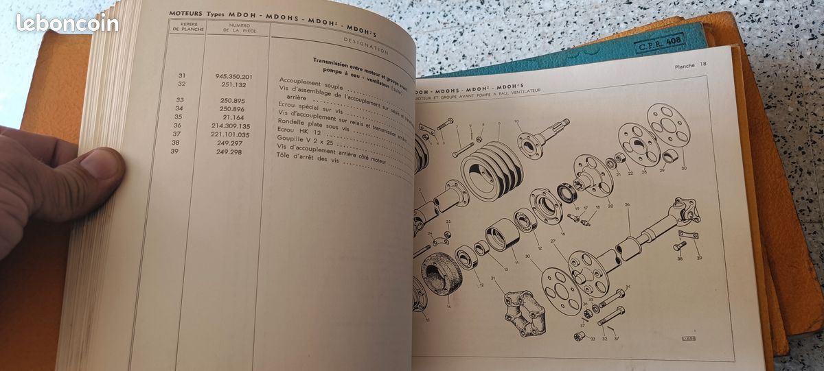 Catalogue pièces rechange moteur Berliet MDOH (image 2)