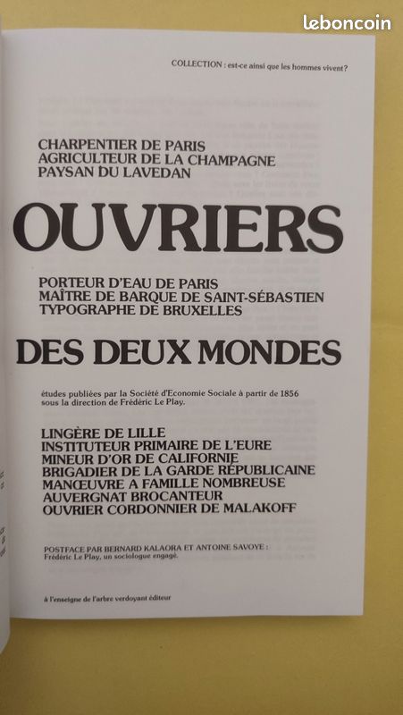 Ouvriers des deux mondes - Charpentier de Paris, agriculteur... (image 4)