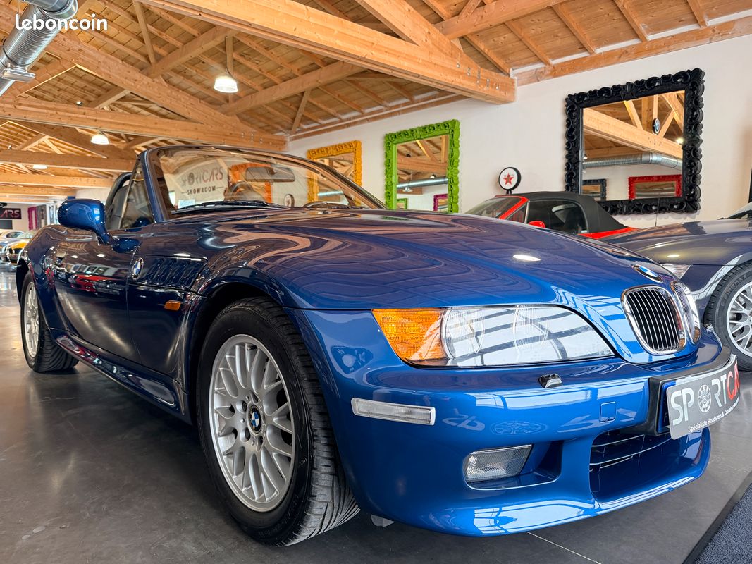 BMW Z3 2.8 6 Cylindres 193cv Phase 2 "PACK M" Bleu Topaze / Sièges Sport M Cuir Noir 01/2000 Seulement 90.000 km "ÉTAT NEUF" *LIVRAISON POSSIBLE (image 3)