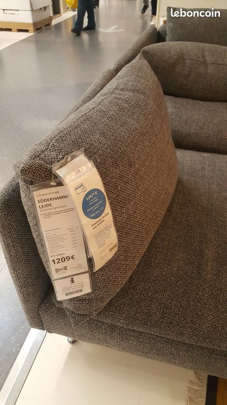 Fauteuil IKEA Söderhamn gris – Excellent état – Housse lavable (image 2)