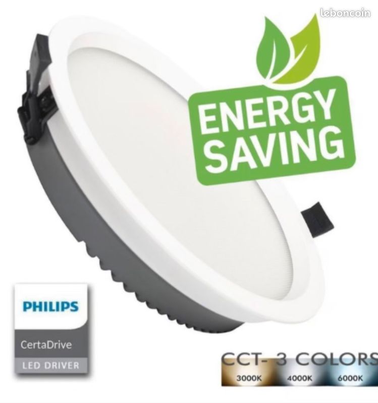 Downlight LED 40W Circulaire- Philips CertaDrive - CCT - UGR17 (image 2)