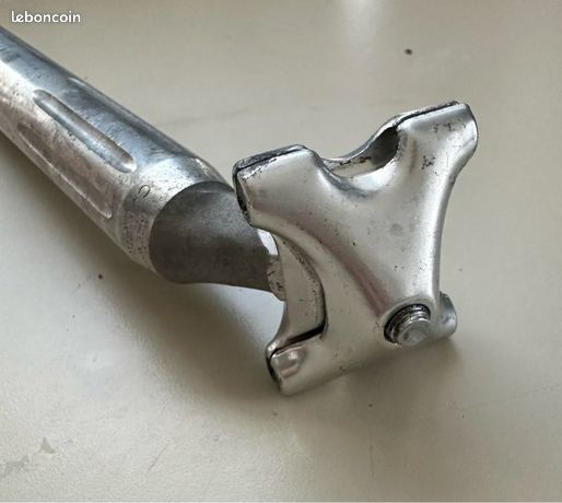 Campagnolo Super Record Sattelstütze 27.2 mm geriffelt poliert Aluminium Vintage