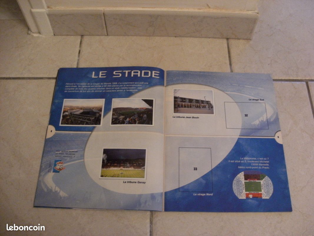 Album Panini Marseille Droit Au But 2000 - Collection Foot Année 2000