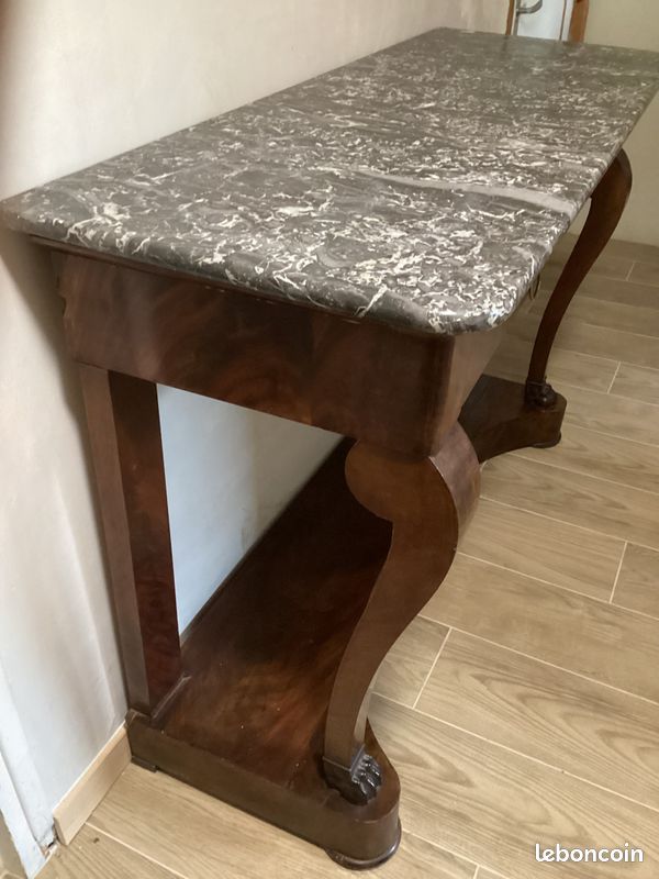 Console empire / restauration / pattes et tête de lion (image 3)