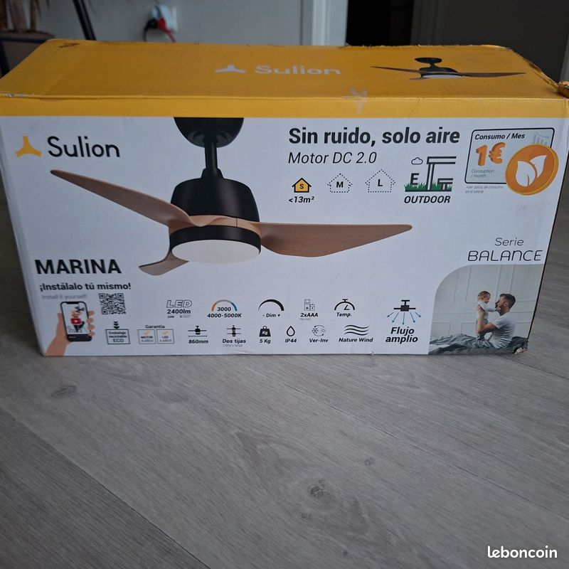 Ventilateur de plafond SULION modèle MARINA (image 2)