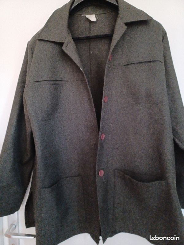 Veste blazeur kaki élégante en toile (image 2)