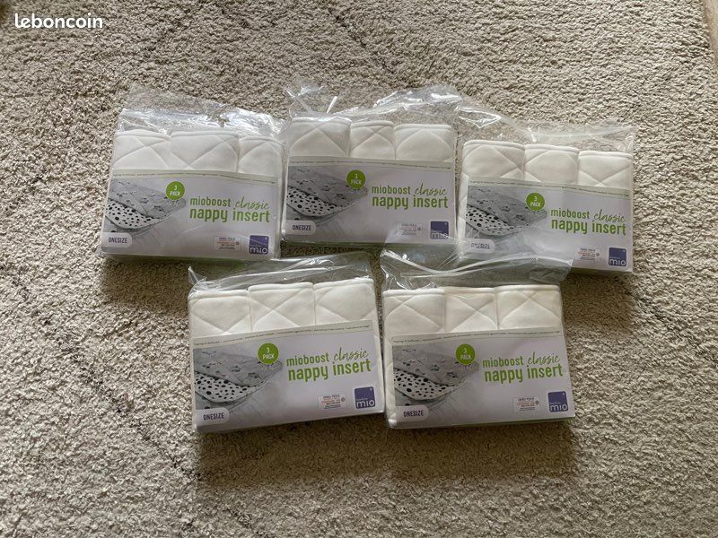 Inserts Boosters Bambino Mio Mioboost - Lot De 2, Ultra Absorbants Pour Couches Lavables