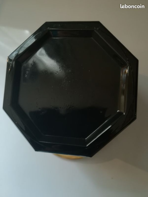 Seau a glace vintage en verre noir et dore (image 5)