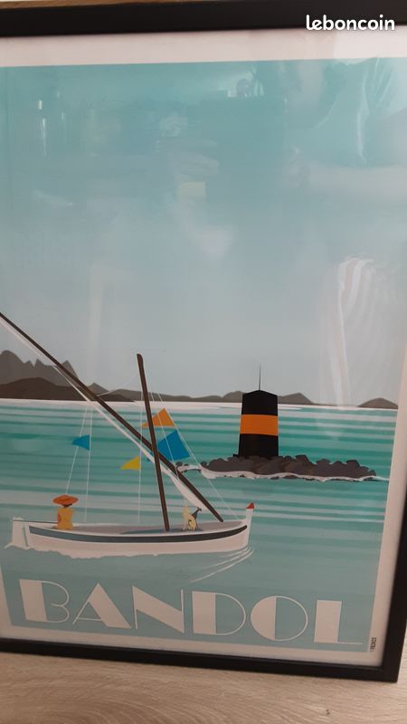 Cadre + affiche "Bandol" (image 1)