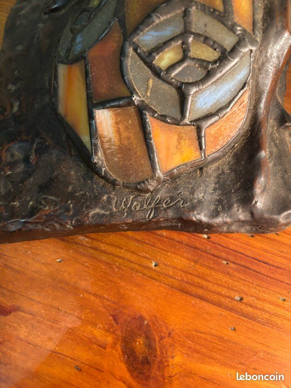 Lampe en bronze ( Philippe Wolfers ) (image 10)