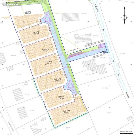 Terrain 919 m² CONDE SUR VIRE