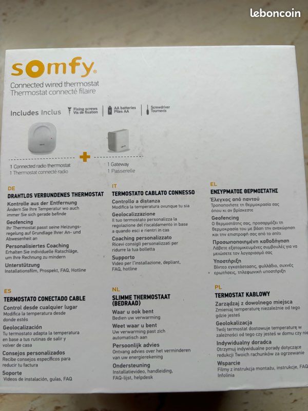 Thermostat filaire connecté Somfy (image 2)