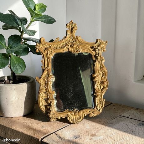 Grand miroir cadre dore d'occasion - Décoration Grand miroir cadre dore d'occasion - Décoration