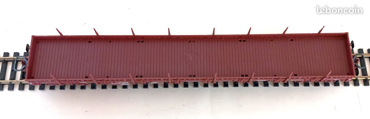 Wagon Plat TP Avec Ranchers – Ree Modèles – Échelle HO – Époque II