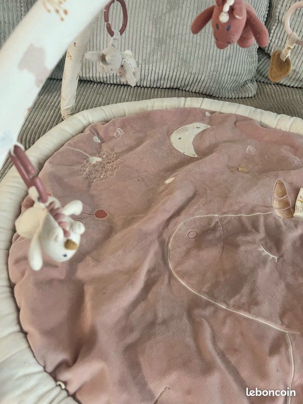 Tapis d’éveil bébé rose noukie’S (image 3)
