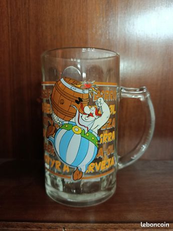 Verre Vintage Astérix Et Obélix FRESKY Années 80 - Édition Portugal 1986 - Rare