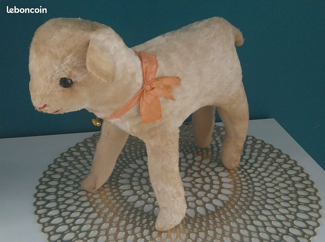 Peluche chien ancien 40 cm - Collection