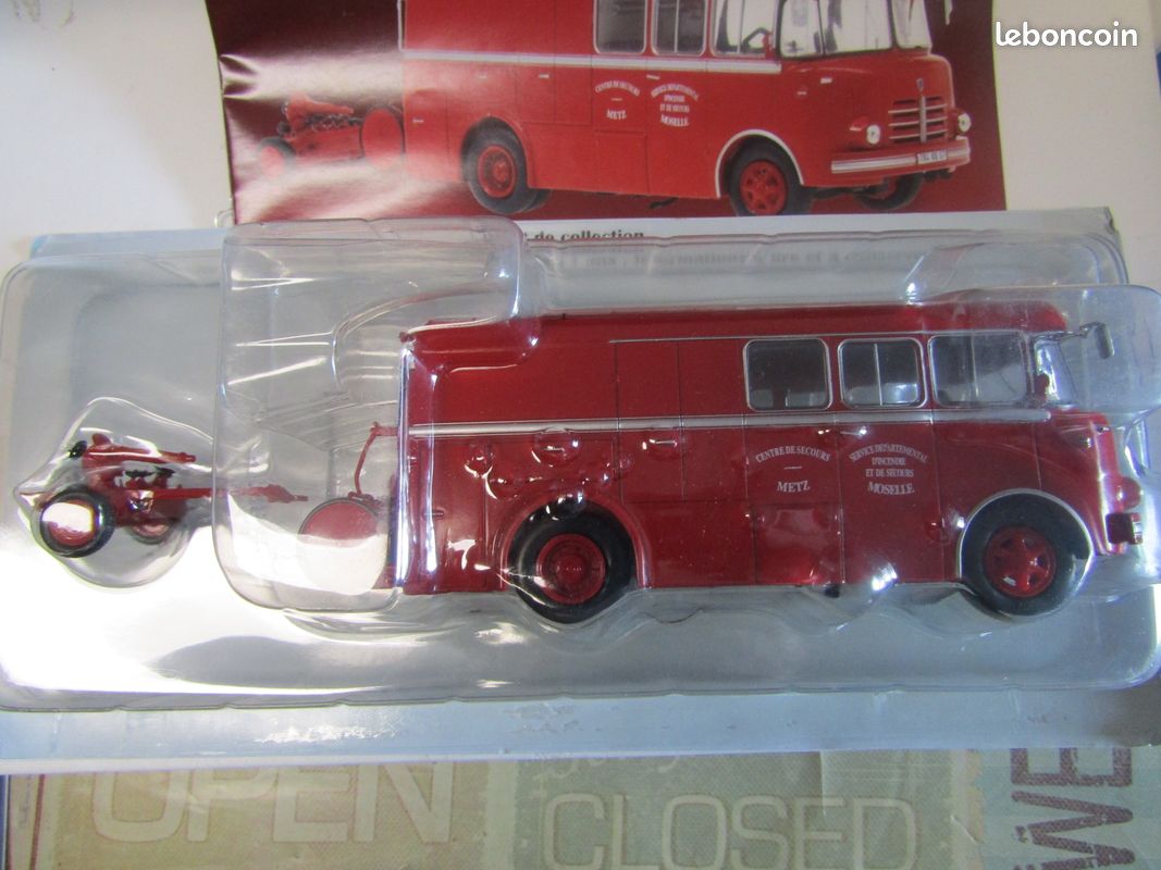 Miniature Parade Résine 1/43 Berliet GLR 160 CCI Camiva Pompiers SDIS