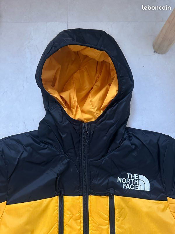 Doudoune Capuche Doudoune Jaune Et Noir The North Face Doudoune