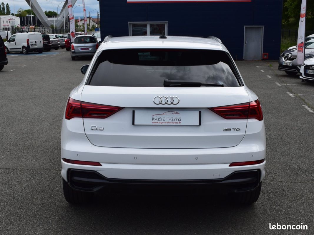 AUDI Q3 35 TDI 150 CV S-LINE S-TRONIC / 1ère MAIN / CROCHET D'ATTELAGE / PACK BLACK (image 6)