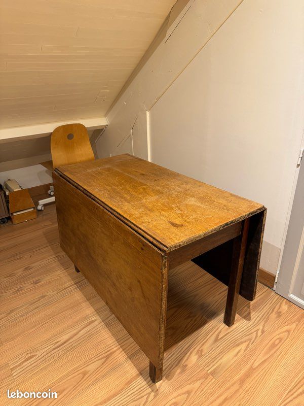 Table console 2en1 bois massif 6 personnes (image 2)