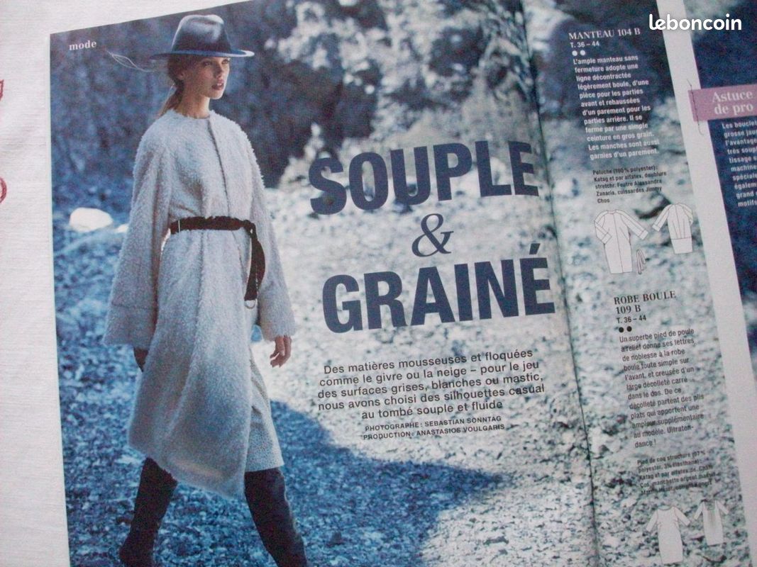 Magazine Burda style patrons tailles: 34/42 et 44/52 déc 2015 (image 7)