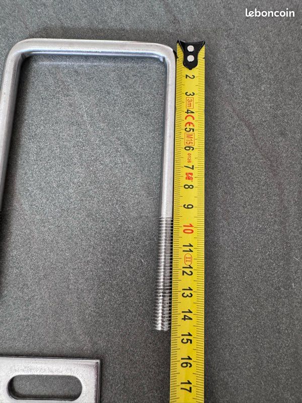 Boulon En U M8, 6 Pièces Bride De Fixation, Carré Acier Inoxydable Boulons En U, U-Bolts Avec Écrous Et Plaque De Cadre, Pour Fixation Tuyaus (40 X 100 Mm