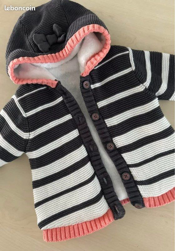 Veste ou gilet hiver - bebe fille - orchestra - taille 6 mois (image 2)