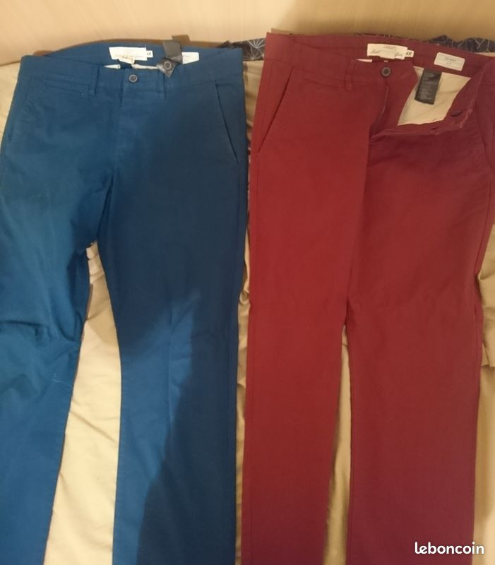 2 pantalons homme H&M (neufs) (image 1)