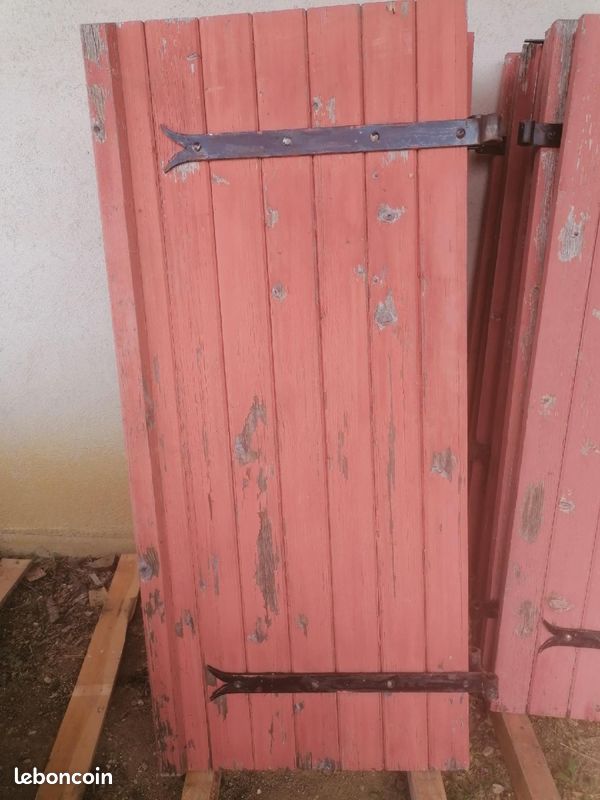 Volets bois +porte fenêtre bois (image 2)