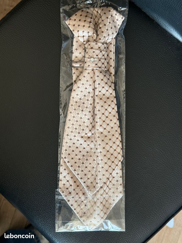 Cravate unie - PREMIER - Homme - Largeur 8cm - Longueur 145cm - Lot de