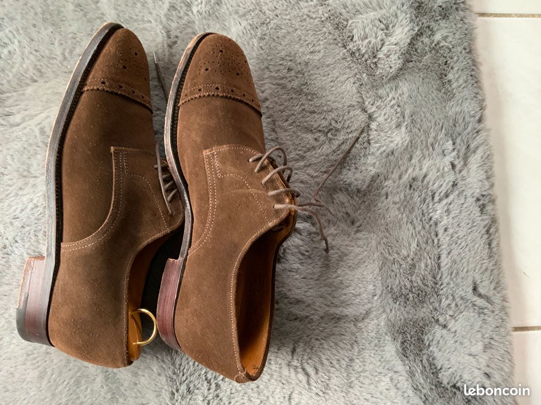 J.M WESTON CHAUSSURE T41 en daim (image 3)