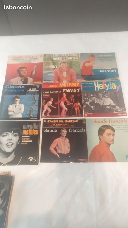 Lot de disques 45T variété française et étrangère (image 2)