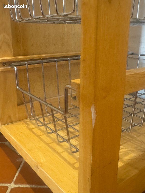 Coffee Station bois et chrome rangement cuisine (image 11)