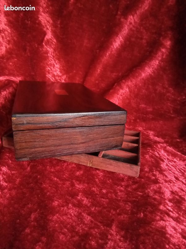 COFFRE AU TRÉSOR, Coffre en bois vintage de collection/Boîte à bijoux