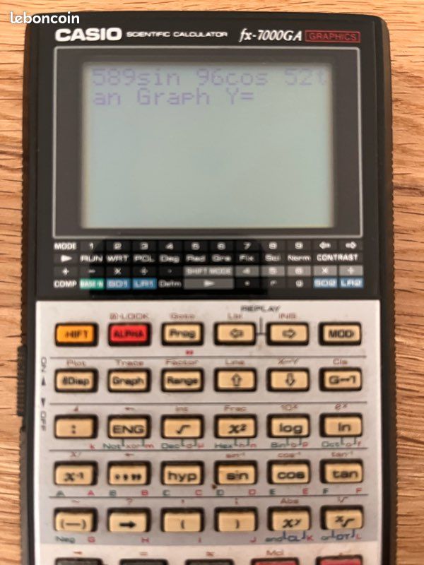 Calculatrice Graphique Casio FX 7000 GA - Occasion, Pile à Changer