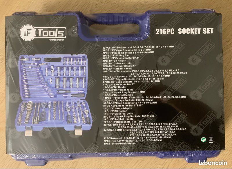 Valise à outils neuve 216 pièces (image 3)