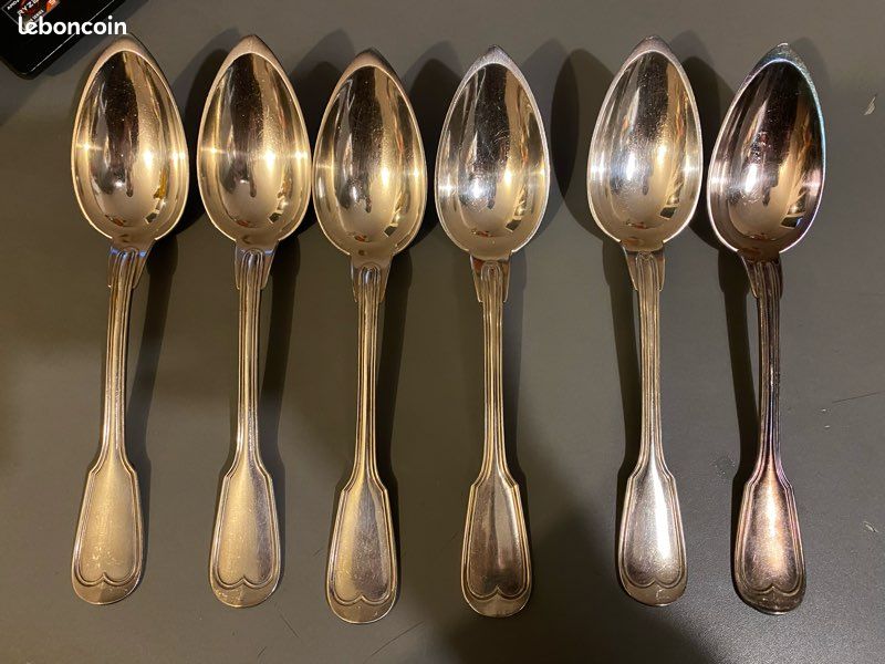 6 grandes cuillères Christofle - Arts de la table