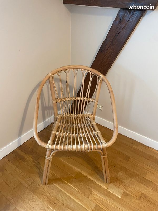 Chaise/Fauteuil en osier (image 1)