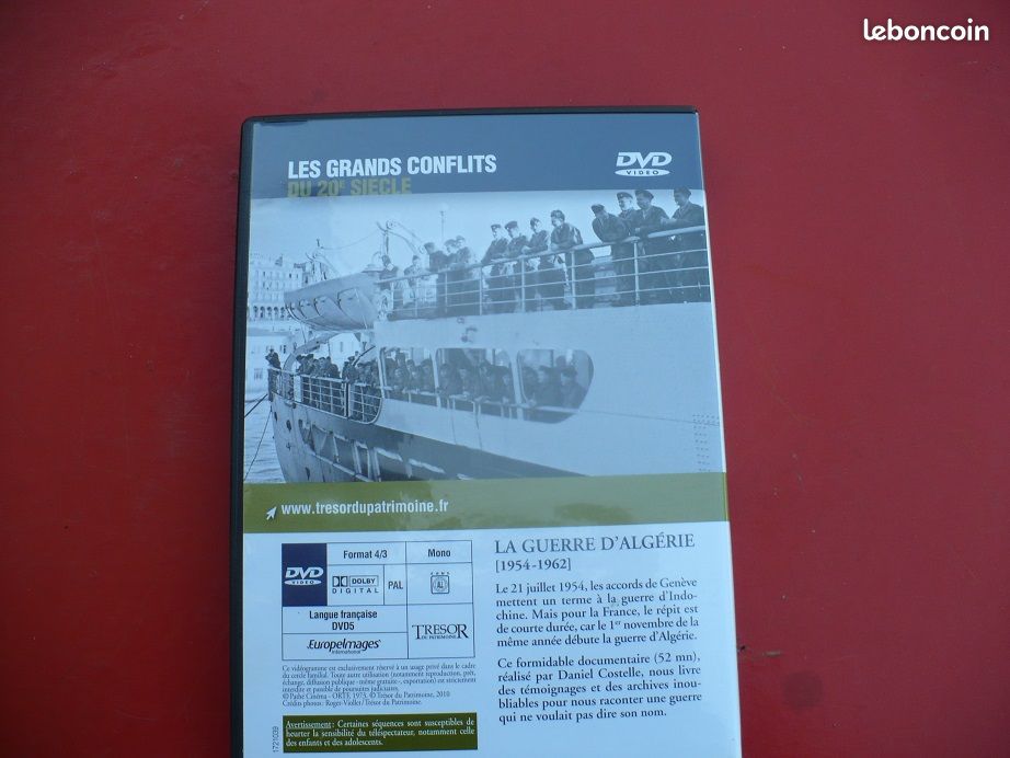 DVD Guerre d'Algérie 1954/62 durée 52 mn (image 2)
