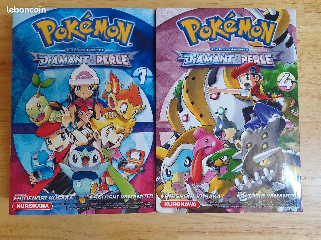 Manga - Pokémon la grande aventure Diamant et Perle - tome 1 et 4 (image 1)